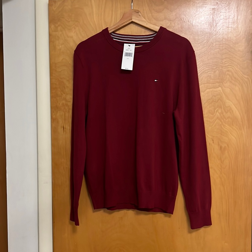 Tommy Hilfiger Men's Red Jumper size L/G